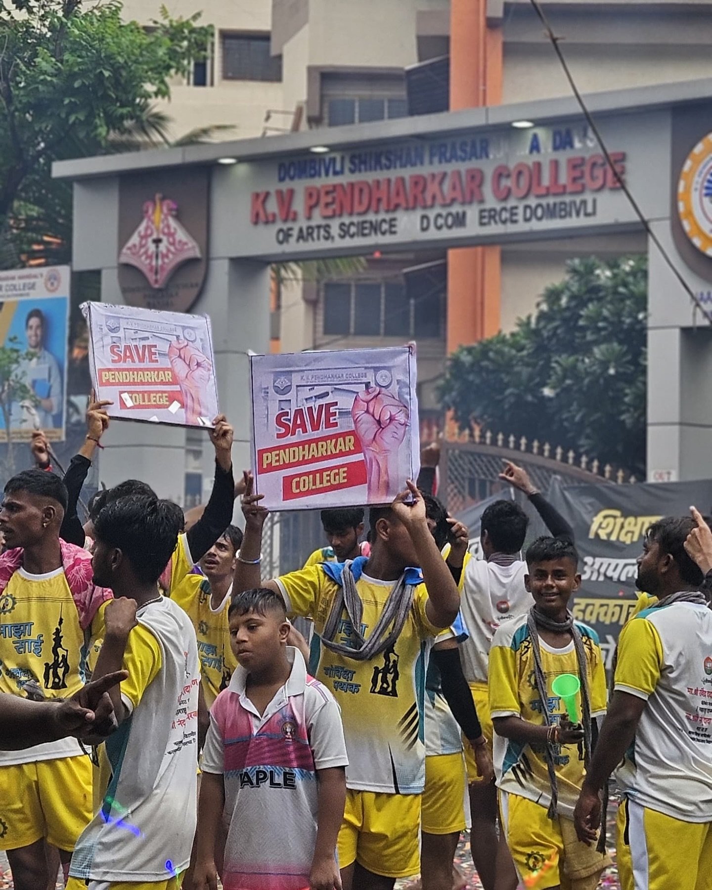 Pendharkar College protest
